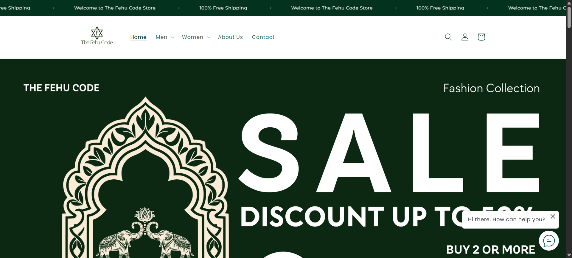 The Fehu Code website screenshot