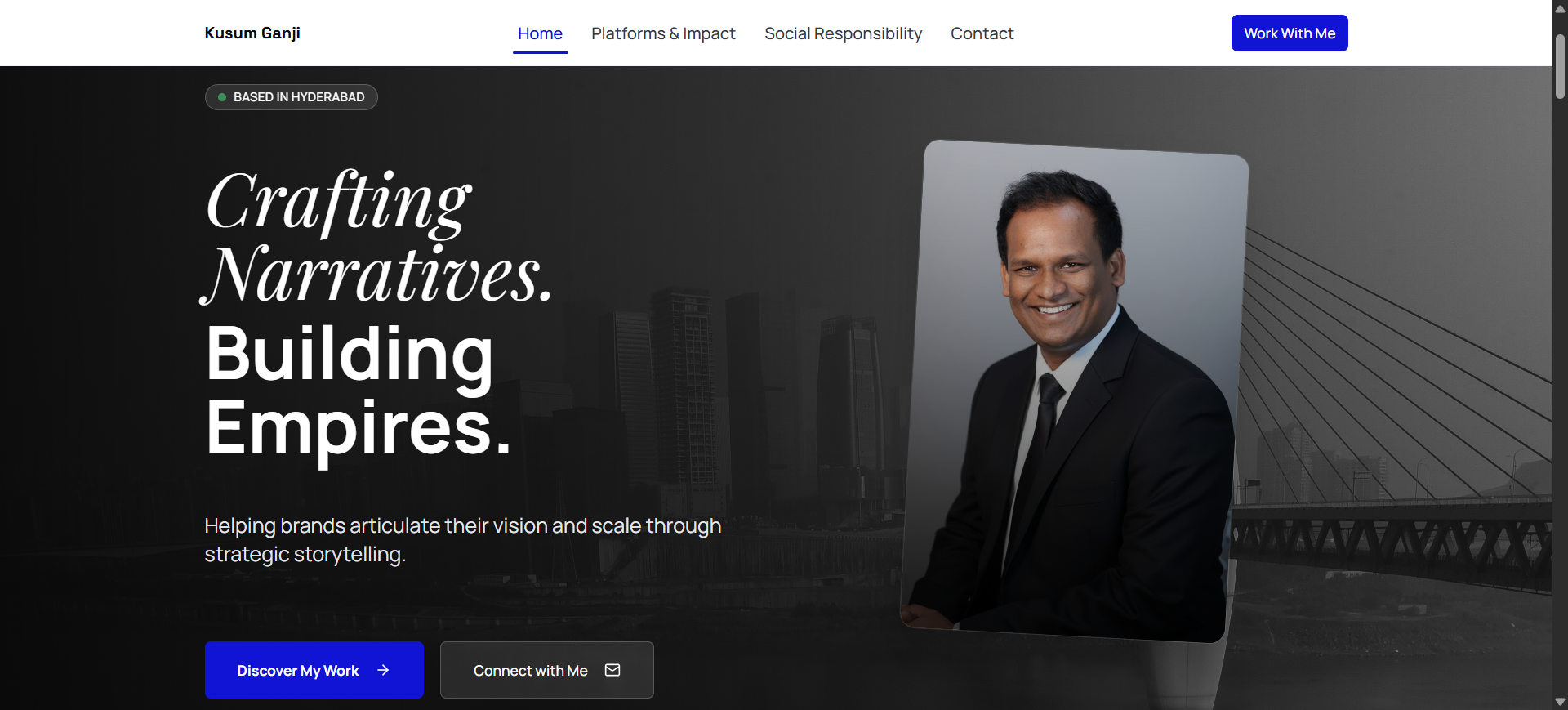 Kusum Ganji website screenshot